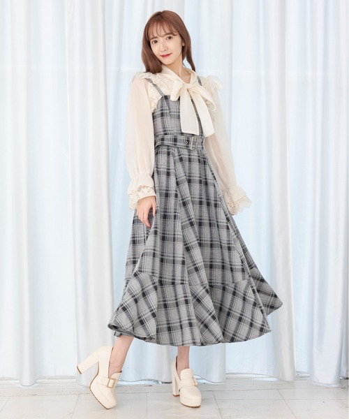 「TITTY&CO.」 キャミソールワンピース FREE ベージュ レディース_画像4