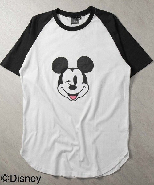 SAINT LAURENT Disney ミッキー ラグラン カットソー Disney（ディズニー） tシャツ 「Disney/MICKEY MOUSE 」ミッキー