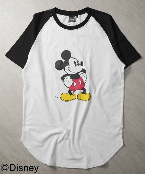 SAINT LAURENT Disney ミッキー ラグラン カットソー Disney（ディズニー） tシャツ 「Disney/MICKEY MOUSE 」ミッキー