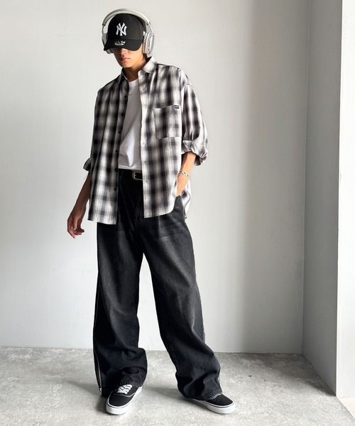 「Classical Origin」 長袖シャツ LARGE グレー メンズ_画像7