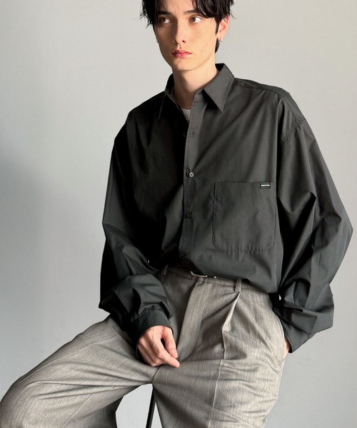 「Classical Origin」 長袖シャツ LARGE グレー メンズ_画像9
