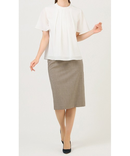 「AOYAMA」 半袖ブラウス M イエロー レディース_画像7