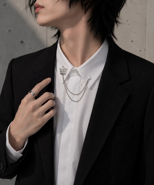 CERCA ブローチ 「Bls」「ZA」「Bling Leads」襟ブローチ マルチ