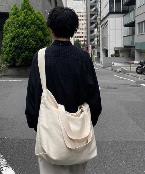 「WYM LIDNM」 2WAYバッグ FREE ベージュ メンズ_画像4
