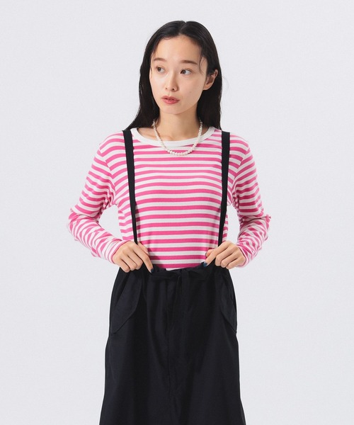tシャツ フライス 1cm ボーダー Tシャツ レディース BEAMS BOY tシャツ フライス 1cm ボーダー Tシャツ レディース
