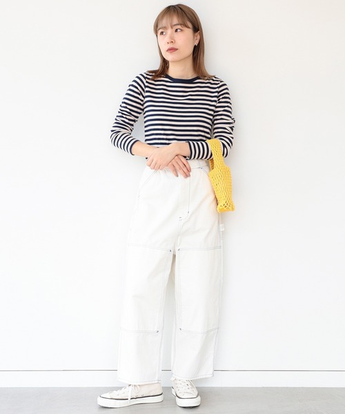 tシャツ フライス 1cm ボーダー Tシャツ レディース BEAMS BOY tシャツ フライス 1cm ボーダー Tシャツ レディース