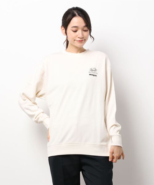 トレーナー スウェット ANNAMAGAZINコラボ スエット レディース メンズ FRUIT OF THE LOOM トレーナー スウェット ANNAMAGAZINコラボ