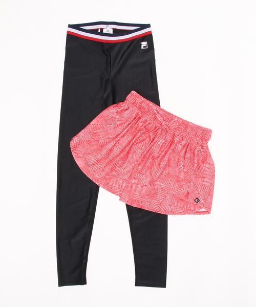 レギンス 【FILA:フィラ】レディースライン柄ボトムセット02