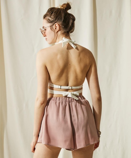 San-ai Resort 三愛水着楽園 マットサテンショートパンツM・L「San-ai