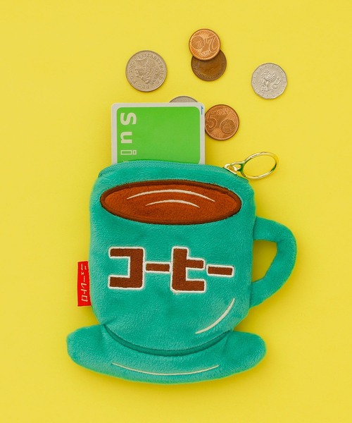 AAA - Naptime ポーチ ブラウン ニューレトロ ポーチ ダイカットポーチ ミニ コーヒーカップ