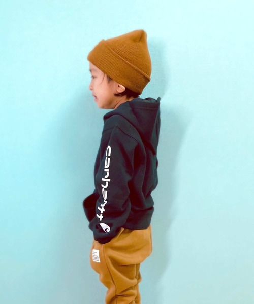 Carhartt パーカー carhartt ロゴパーカー キッズ 子供服 男の子