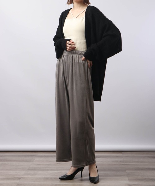 FUNALIVE（ファンアライブ） パンツ PAGE ONE ストレッチベロアロング