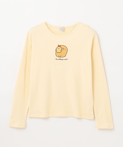 ANY（エニィ） tシャツ 「すみっコぐらし」サガラ刺繍 長袖 Tシャツ