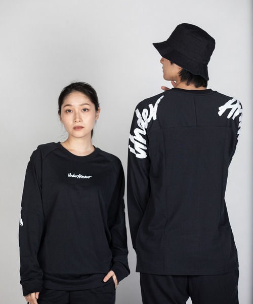 UNDER ARMOUR ヘビーウェイト ロングスリーブ バックプリント UNDER ARMOUR tシャツ UAヘビーウエイト グラフィック ロング