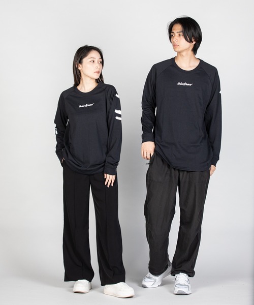 UNDER ARMOUR ヘビーウェイト ロングスリーブ バックプリント アンダーアーマー公式】 UAヘビーウエイト ロングスリーブ T