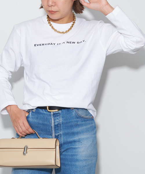 Plage☆EVERYDAY IS A NEW DAY Tシャツ plage tシャツ Tシャツ EVERYDAY IS A NEW DAY レディース