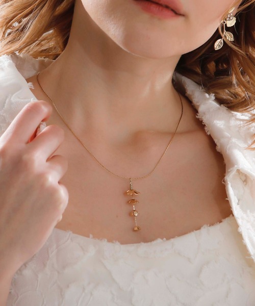 ネックレス JewCas Fleur フラワー(花モチーフ)ロングネックレス 
