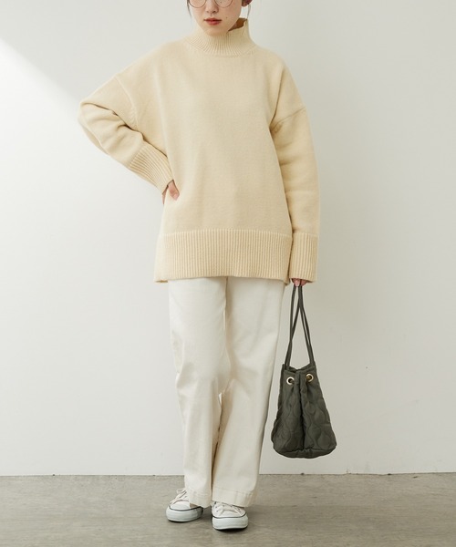 COLLAGE GALLARDAGALANTE」 長袖ニット FREE アイボリー レディース 