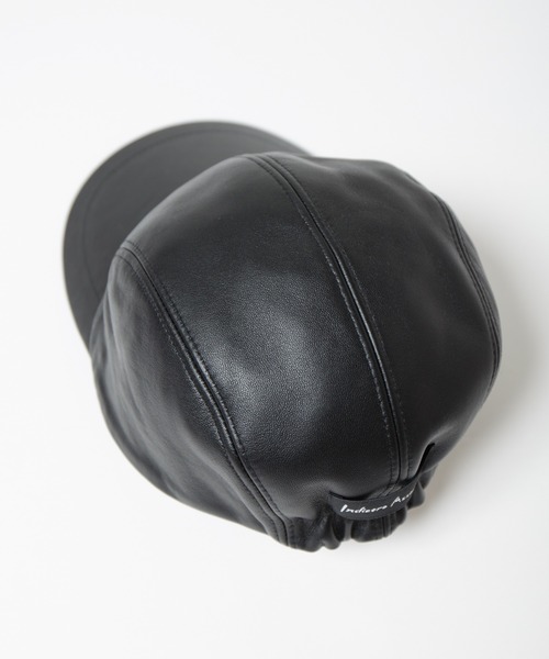 INDIETRO ASSOCIATION キャップ 帽子 Leather Jet Cap / レザー