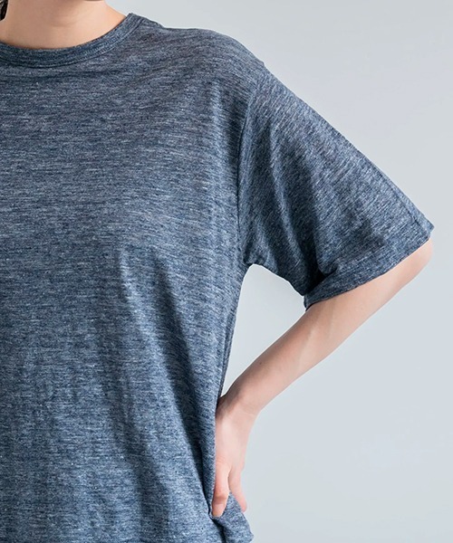 90s Vintage 2XL リネン100% BD L/S シャツ ドレープ 古着 90s Ralph Lauren 「CLASSIC FIT」 紫×白 ストライプ 100