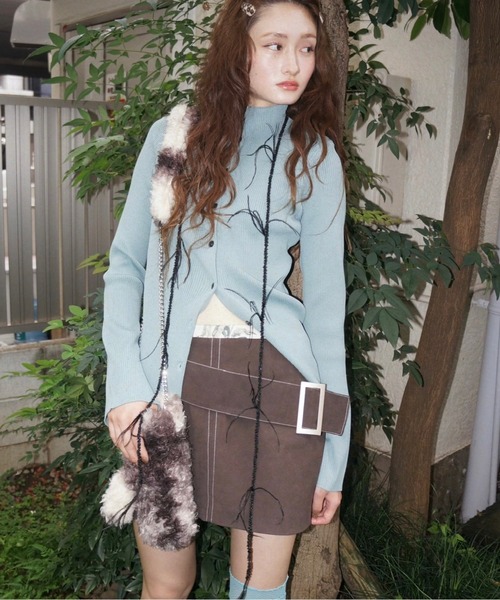 musubore（ムスボレ） チョーカー 「 select 」feather ＆ beads long