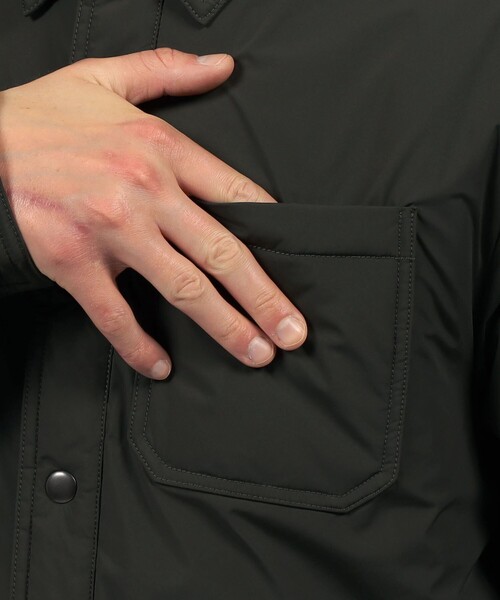 ブルゾン アウター マットナイロン シャツジャケット MSPN2077 メンズの画像
