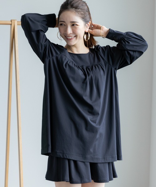 sono  WARM STRETCH スカラップカラーチュニックプルオーバー sono WARM STRETCH スカラップカラーチュニックプルオーバー 【公式通販】
