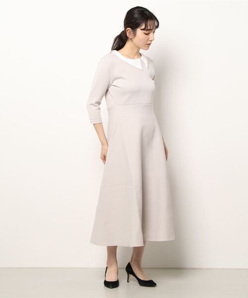 Maglie le cassetto」 ニットワンピース 9号 ベージュ 