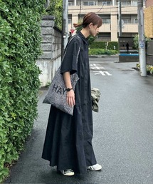 ワンピース K様 CORNERS シャツワンピース 「CORNERS by KR」サイドギャザー