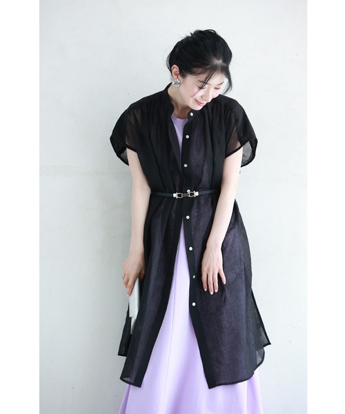 m⭐︎さん専用　ノースリーブ黒チュニック パール装飾 cawaii チュニック 「夏の制服」あと1枚ほしい時に、着るチュニック