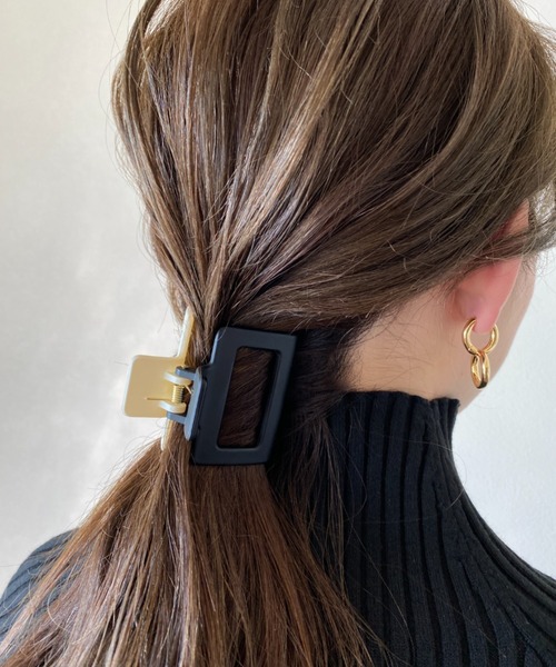 ciite' ヘアクリップ バイカラーコンパクトヘアクリップ