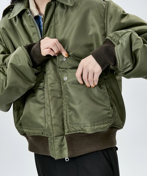 MTOR A2 MILITARY ARM VOLUME BLOUSON ブルゾン M TO R ブルゾン アウター A2 MILITARY ARM VOLUME BLOUSON