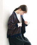 カーディガン センスなボーダーカーディガン レ...の詳細画像1