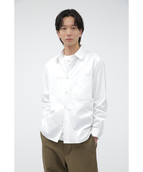 マーガレットハウエル PLAIN COTTON POPLIN （L） 白シャツ MARGARET HOWELL シャツ PLAIN COTTON POPLIN メンズ : ZOZOTOWN
