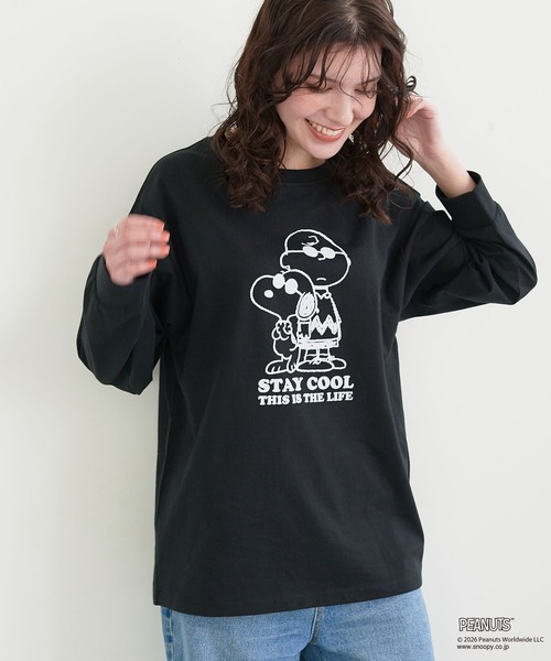 PEANUTS tシャツ 「PEANUTS/ピーナッツ」スヌーピー/SNOOPY フロッキー