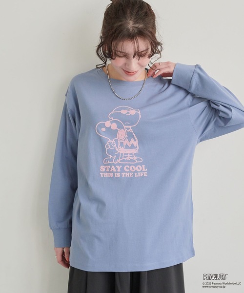 PEANUTS tシャツ 「PEANUTS/ピーナッツ」スヌーピー/SNOOPY フロッキー