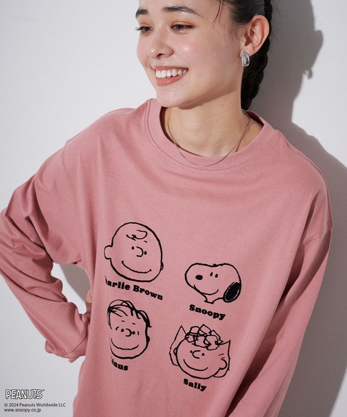 PEANUTS tシャツ 「PEANUTS/ピーナッツ」スヌーピー/SNOOPY フロッキー