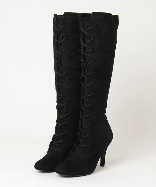 MIIA（ミーア） ロングブーツ 1 ブラック レディース : ZOZOTOWN Yahoo