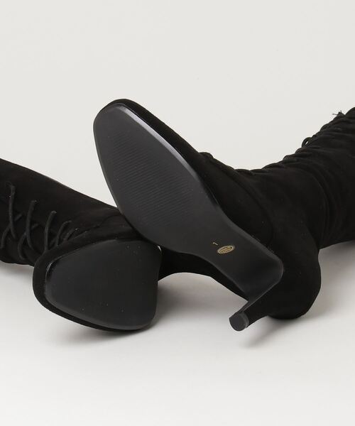 「MIIA」 ロングブーツ 1 ブラック レディース_画像3