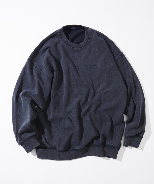 新品未使用　ハートロゴステッチスウェット　ネイビー　Mサイズ ONCILY（オンシェリー）の「HEART LOGO STITCH SWEAT / ハート