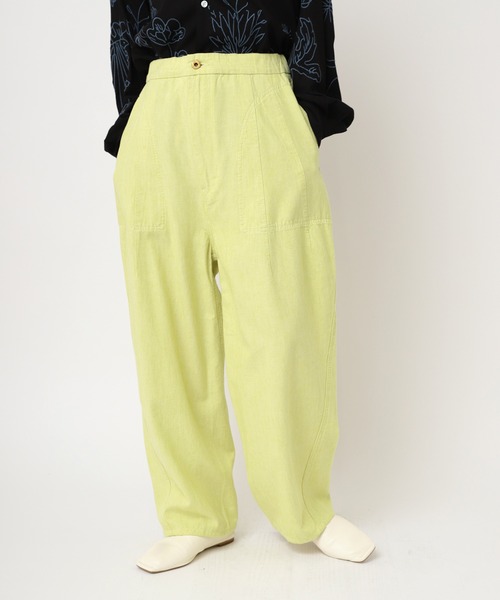 URCH RNA パンツ R4302 リネンレーヨンコックパンツ レディース  