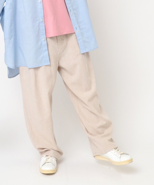 URCH RNA パンツ R4302 リネンレーヨンコックパンツ レディース