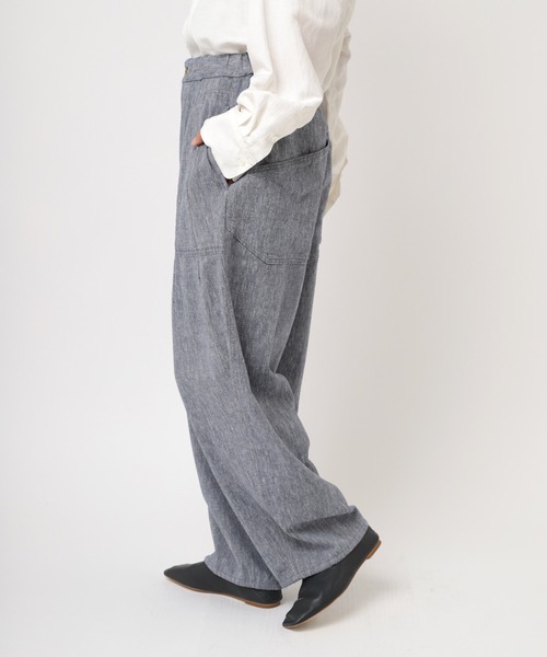 URCH RNA パンツ R4302 リネンレーヨンコックパンツ レディース