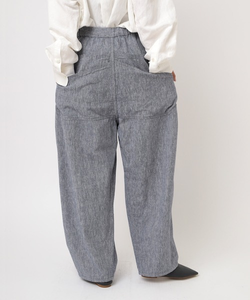 URCH RNA パンツ R4302 リネンレーヨンコックパンツ レディース