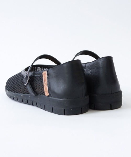 パンプス 「MINNETONKA/ミネトンカ」 メッシュメリージェーンフラットシューズ 25M01
