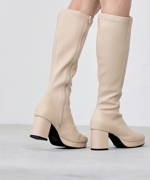 「menue」 ロングブーツ SS ブラック レディース_画像4