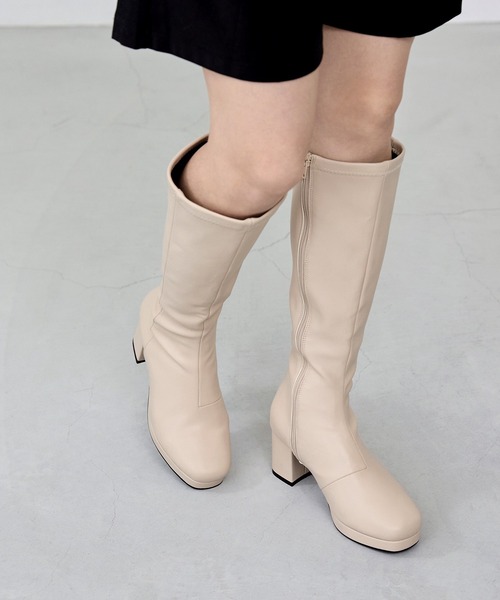 「menue」 ロングブーツ SS ブラック レディース_画像6