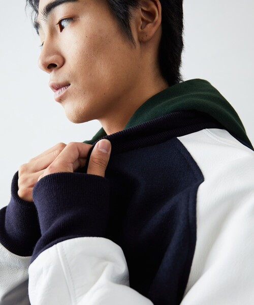 SKOOKUM（スクーカム） スタジャン LARGE オフホワイト メンズ