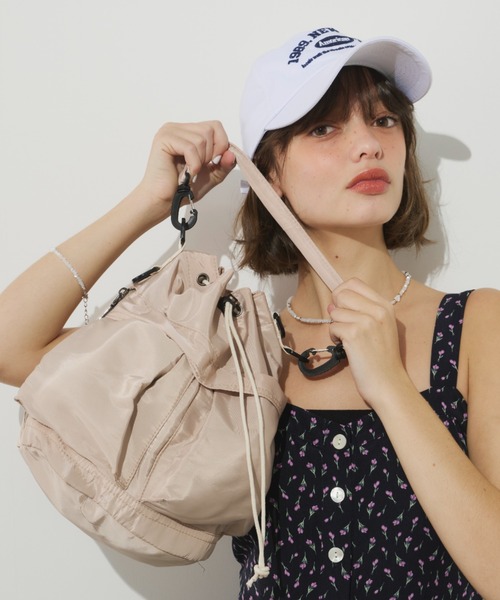 【新品未使用】JEANS ツーウェイ 巾着バック Didot.showroom ショルダーバッグ バッグ 2WAYポケットナイロン