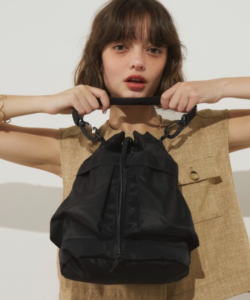 ナイロン巾着バッグ - ブラック | ZARA Japan / 日本